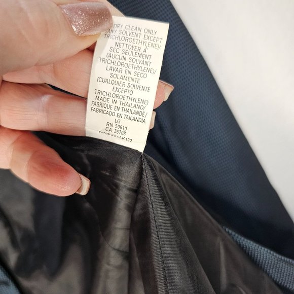 Anne Klein Blazer Jacket Womans Size 4 Blue and Black - Picture 7 of 12